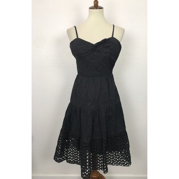 INC International Concepts Petite Pleated Eyelet Hem Tank Dress - Picture 1 of 9